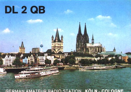 This is a picture of my radio confirmation (QSL-) card
