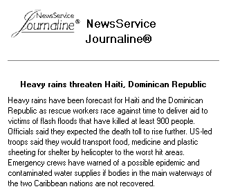 News Service Journaline - news item