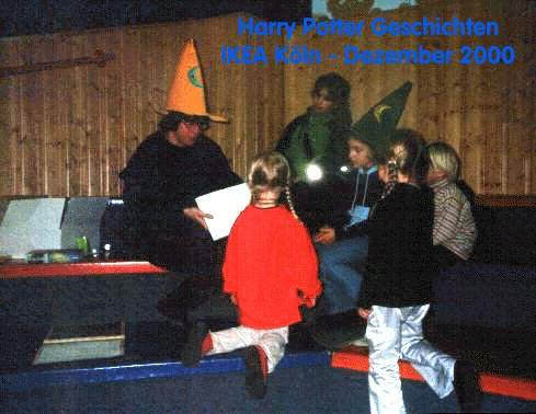 IKEA in K�ln - Harry Potter Lesestunden im Dez. 2000