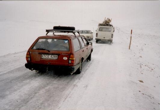 Glatteis am Col du Zad
