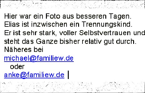 Unsere Familie von links: Julia mit Elias, Michael, Anke, Simon